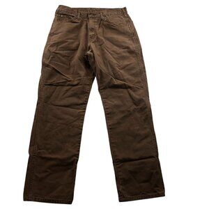 Dickies Mens Work Pants Size 32x32 Straight Relaxed Classic Brown Workwear